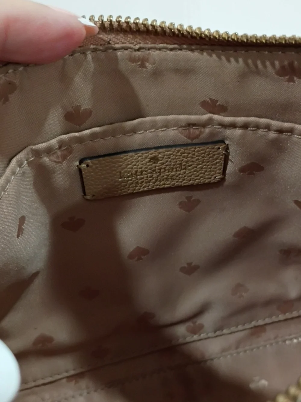 kate spade Pebble Leather Shoulder Crossbody in Light Tan